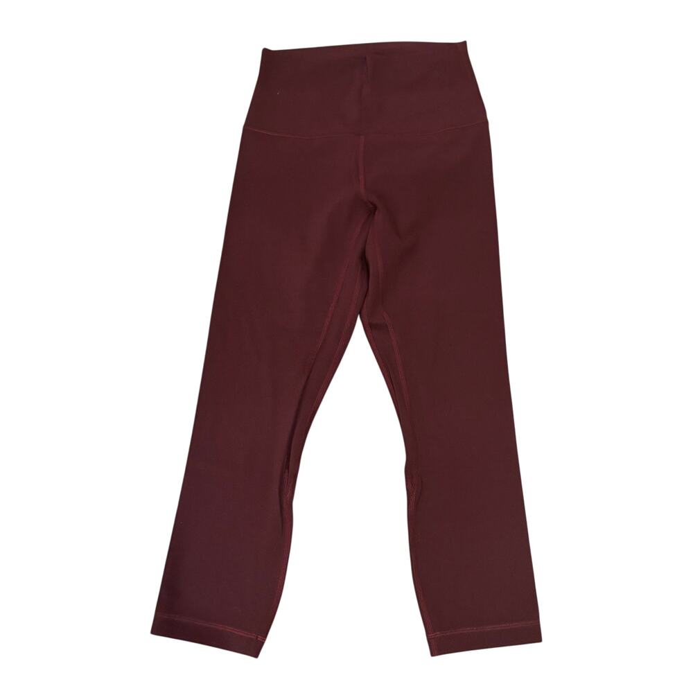 Lululemon Burgundy Align High-Rise Crop Legging 21" Womens Size 4